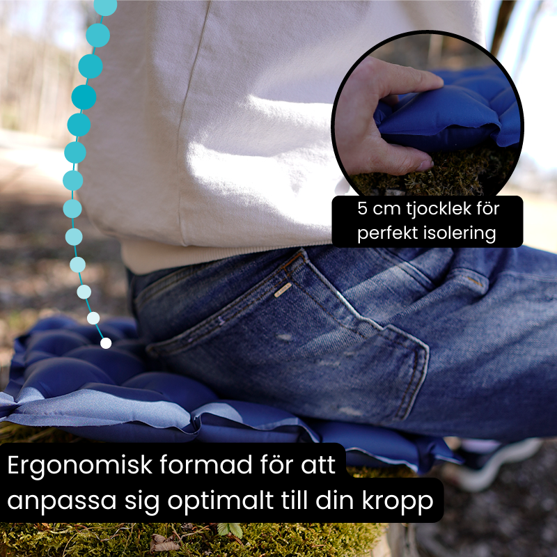 Ultralätt och kompakt sittdyna